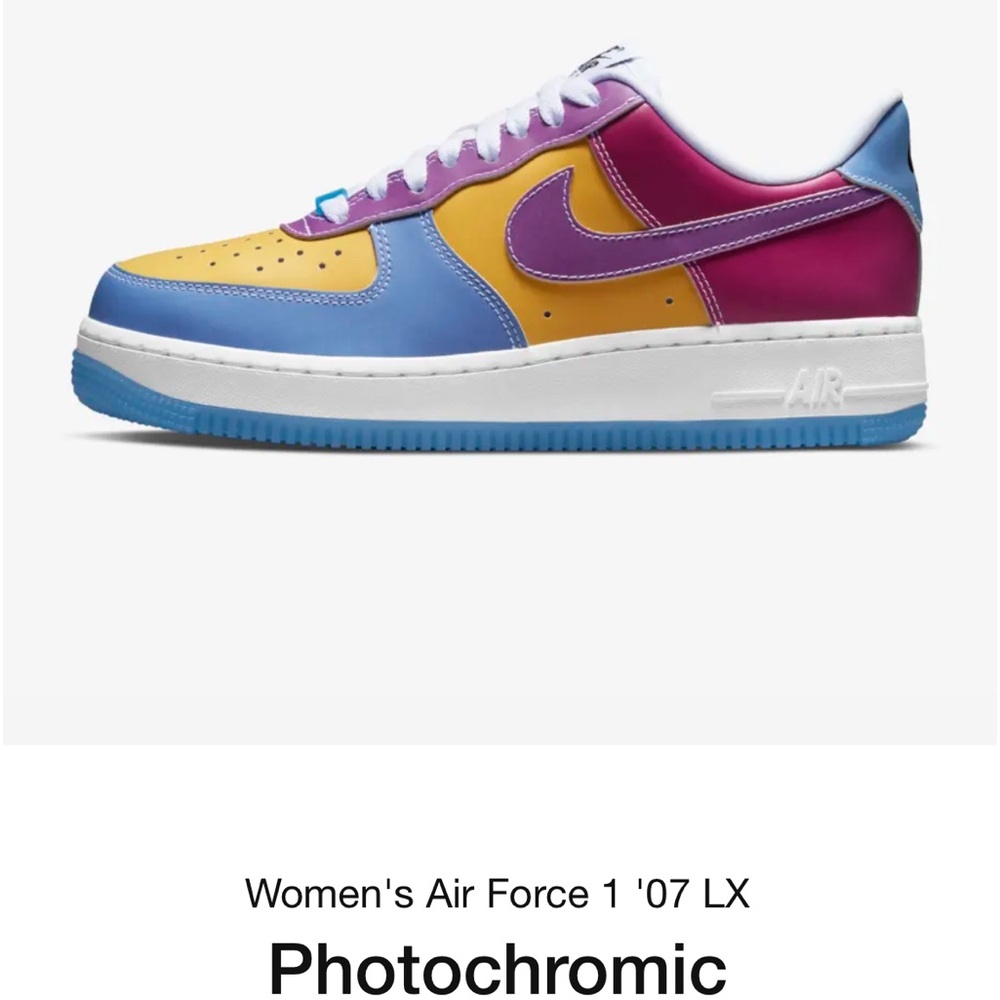 Nike Air Force 1 07 LX Photochromic UV reactive